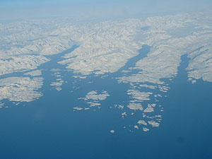 Fjordpanorama Grönlands